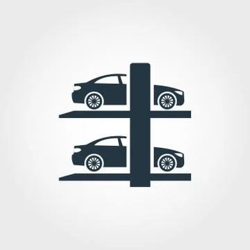 Smart Parking icon. Monochrome creative design from smart devices icon collec Stock Illustration