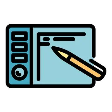 Smart pen icon vector flat Stock Illustration
