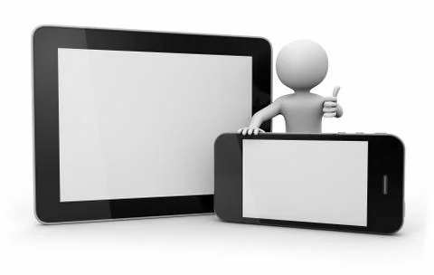 Smart phone and tablet Stock Illustration