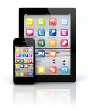 Smart phone and tablet pc Stock Illustration