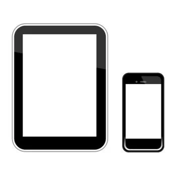 Smart phone and tablet pc vector Stock Illustration