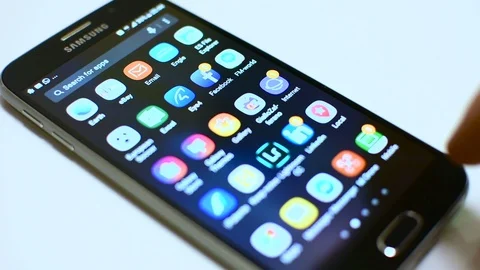 Smart phone App Stock Footage 104924752