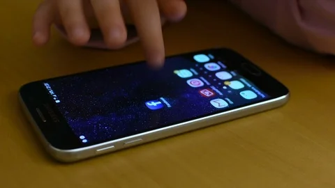 Smart phone App Stock Footage 104925490