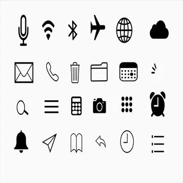 Smart phone app Stock Illustration