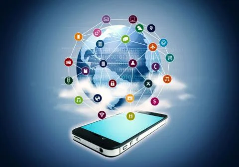 Smart Phone Application Stock-Illustration