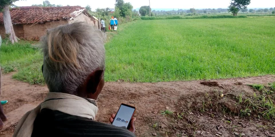 Smart phone apps using by indian people. Stock Photos