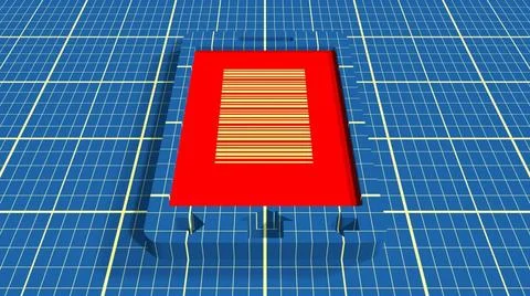 Smart Phone With Bar Code on Screen Smart Phone With Bar Code Textured Scr... Stock Photos