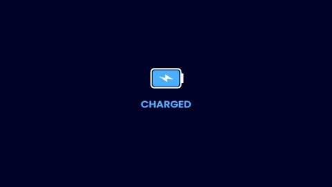 Smart phone battery full charged sign, charging battery sign, smart phone c.. Vidéo 321998406