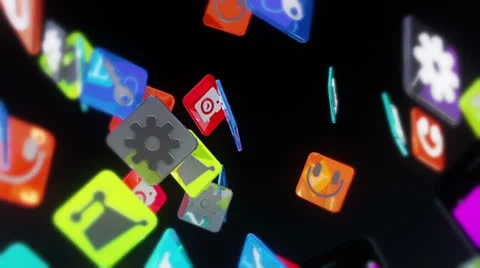 Smart Phone Black Video stock 23458761