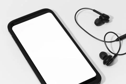 Smart phone with blank screen for mock up Stock Photos
