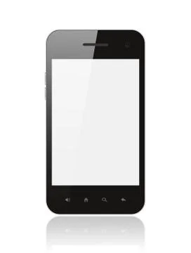 Smart phone with blank screen Stock Photos