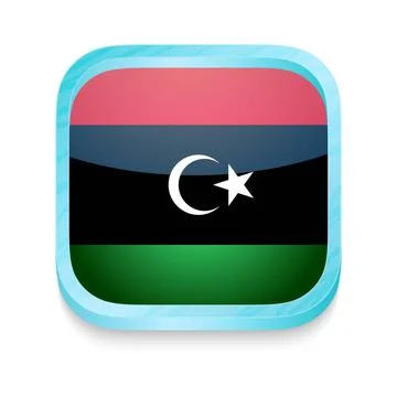 Smart phone button with Libya flag Smart phone button with Libya flag Copy... Stock Photos
