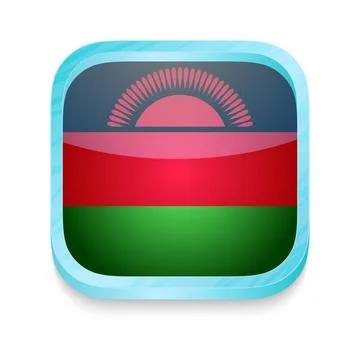 Smart phone button with Malawi flag Smart phone button with Malawi flag Co... Stock Photos