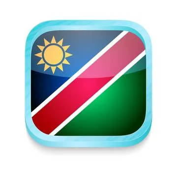 Smart phone button with Namibia flag Smart phone button with Namibia flag ... Stock Photos