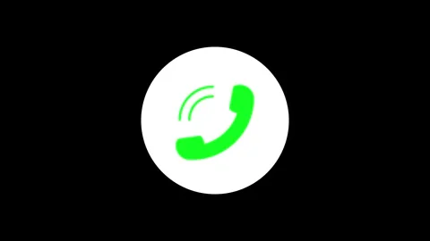 Smart phone call ring icon animation with isolated icon animated video Stock Footage 309229252