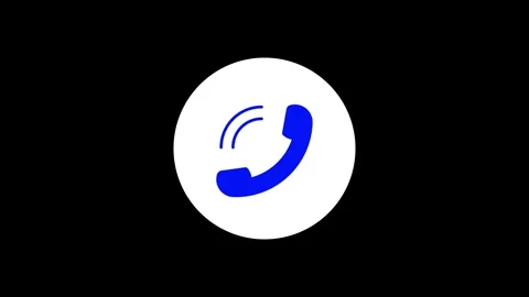 Smart phone call ring icon animation with isolated icon animated video Stock Footage 309229274