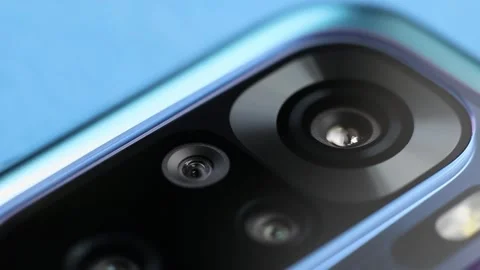 Smart phone camera lens Stock Footage 333072761