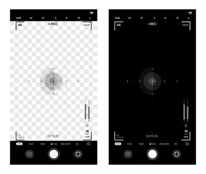 Smart phone camera user interface 004 Stock Illustration