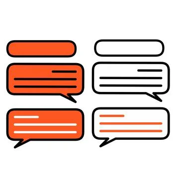 Smart Phone chat sms bubble Stock Illustration