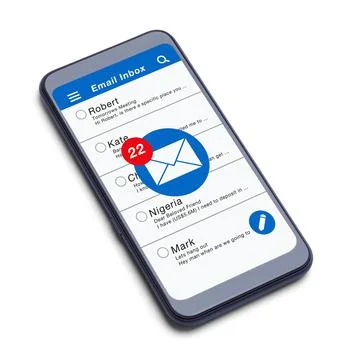 Smart Phone E-mail Stock Illustration