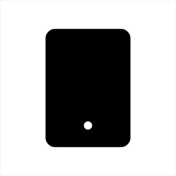 Smart phone glyph icon vector illustration isolated on white background Illustrazione stock