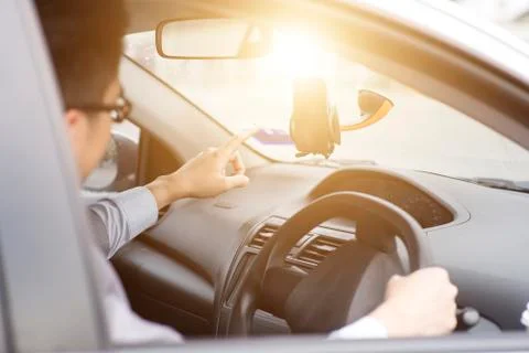 Smart phone GPS Navigation Stock Photos