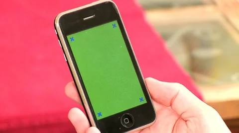 Smart Phone - Green Screen 4 Stock Footage 10908873