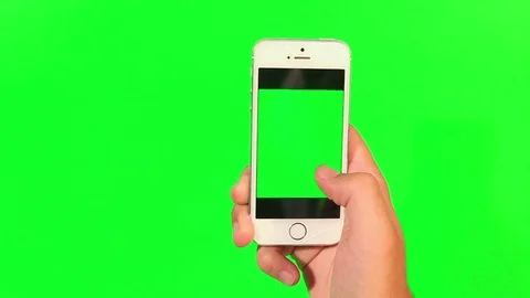 Smart phone green screen Stock Footage 73637652