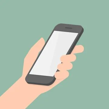 Smart Phone In Hand. Stock-Illustration
