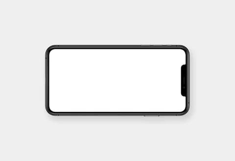Smart Phone horizontal empty blank screen Stock Photos