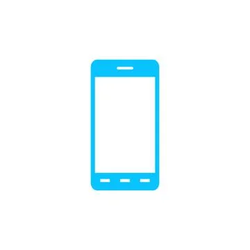 Smart phone icon flat Stock Illustration