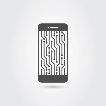 Smart phone icon Stock Illustration
