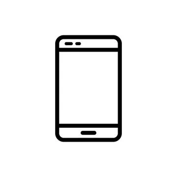 Smart phone icon vector design template Stock Illustration