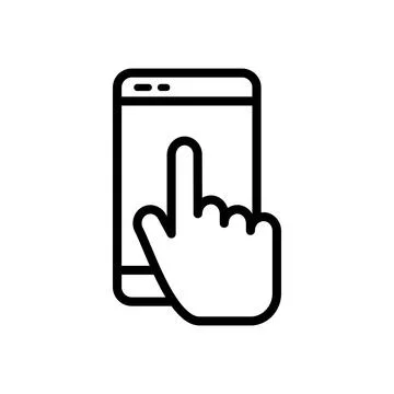 Smart phone icon vector design template Stock Illustration