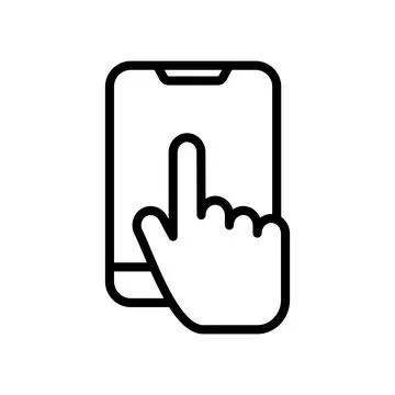 Smart phone icon vector design template Stock Illustration