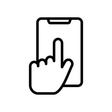 Smart phone icon vector design template Stock Illustration