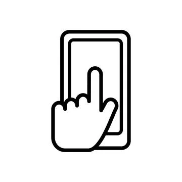 Smart phone icon vector design template Stock Illustration