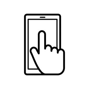 Smart phone icon vector design template Stock Illustration
