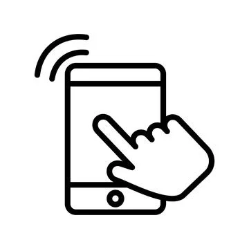 Smart phone icon vector design template Stock Illustration