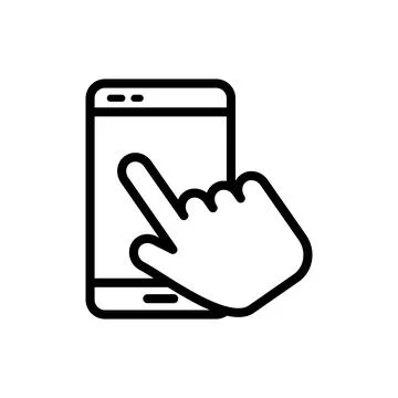 Smart phone icon vector design template Stock Illustration