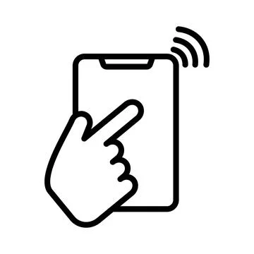Smart phone icon vector design template Stock Illustration