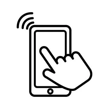 Smart phone icon vector design template Stock Illustration