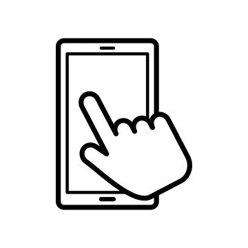 Smart phone icon vector design template Stock Illustration