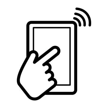 Smart phone icon vector design template Stock Illustration