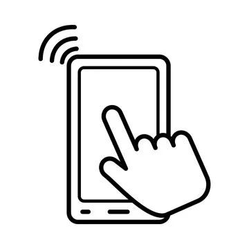 Smart phone icon vector design template Stock Illustration