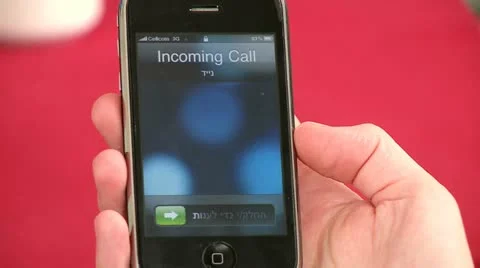 Smart Phone - Incoming Call 2 Stock Footage 10908945