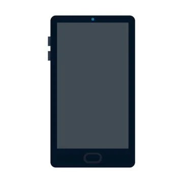 Smart phone with a large screen vector flat isolated Stock Illustration
