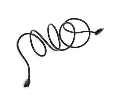 Smart Phone Lightning Cable  Isolated on white screen Stock Photos