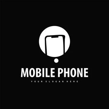 Smart phone logo design modern telephone communication technology tool for .. Illustrazione stock