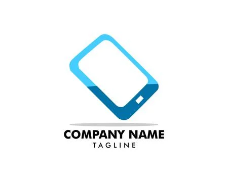 Smart phone logo template design Stock Illustration